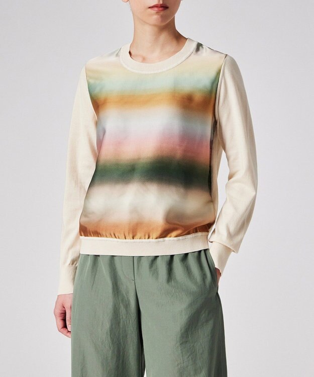 Paul Smith 【洗える】Smith Stripe コンビ ニット マルチカラー