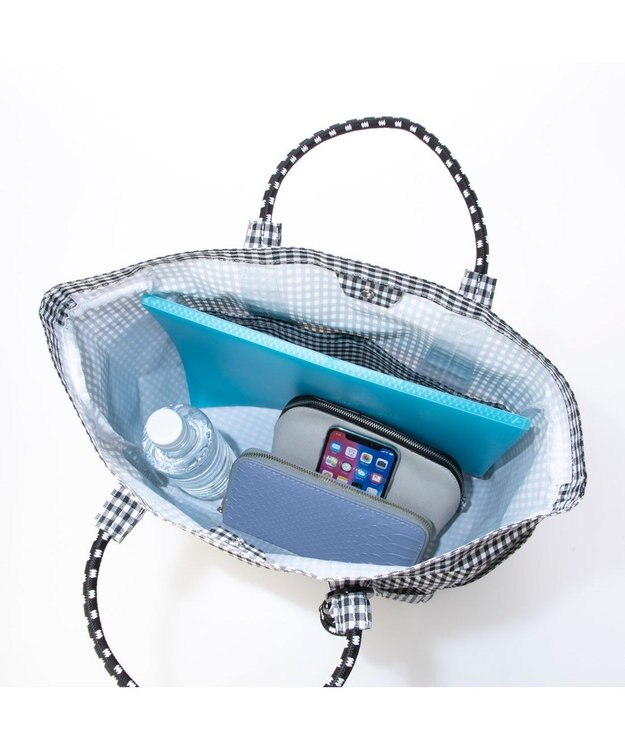 UNBILLION カシュカシュ cachecache / パラコードハンドルポリエチレントートバッグ ブラックミックス