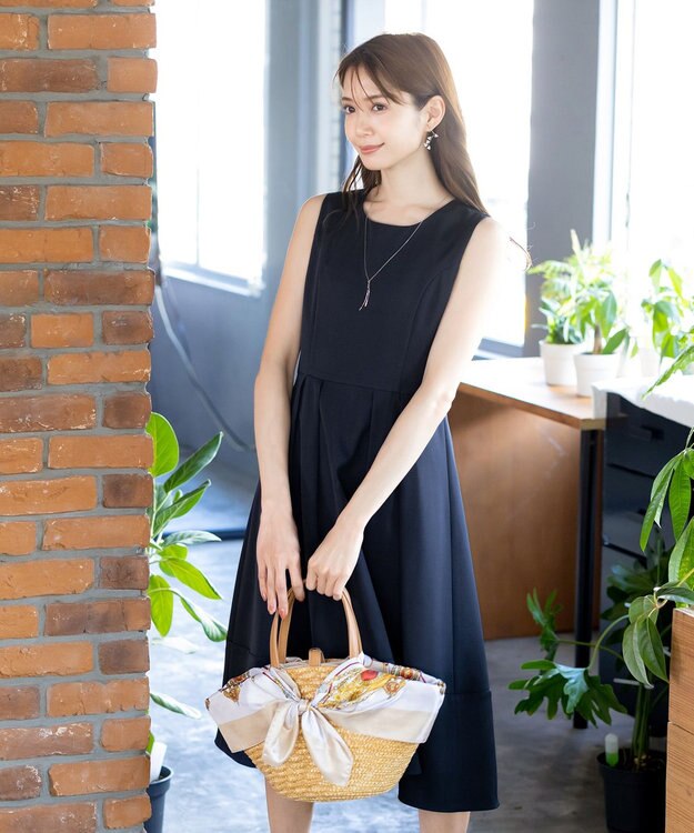 Tiaclasse L 【洗える】ボレロ＆ワンピースセット ネイビー