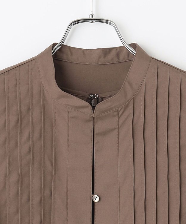 #Newans 【洗える】ピンタックベストコンビワンピース ブラウン系