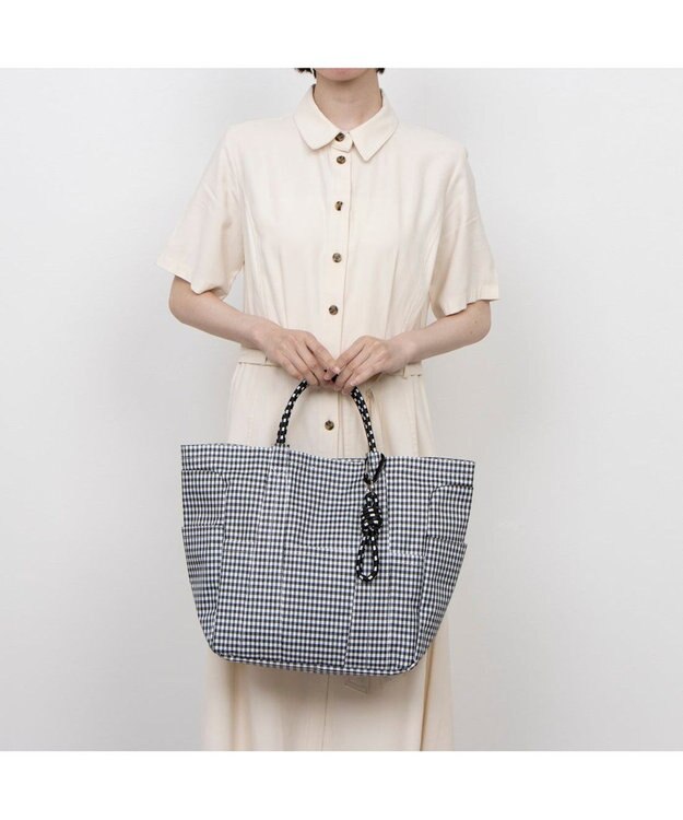 UNBILLION カシュカシュ cachecache / パラコードハンドルポリエチレントートバッグ ブラックミックス