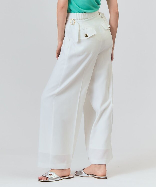 GRACE CONTINENTAL マリンワイドパンツ ホワイト