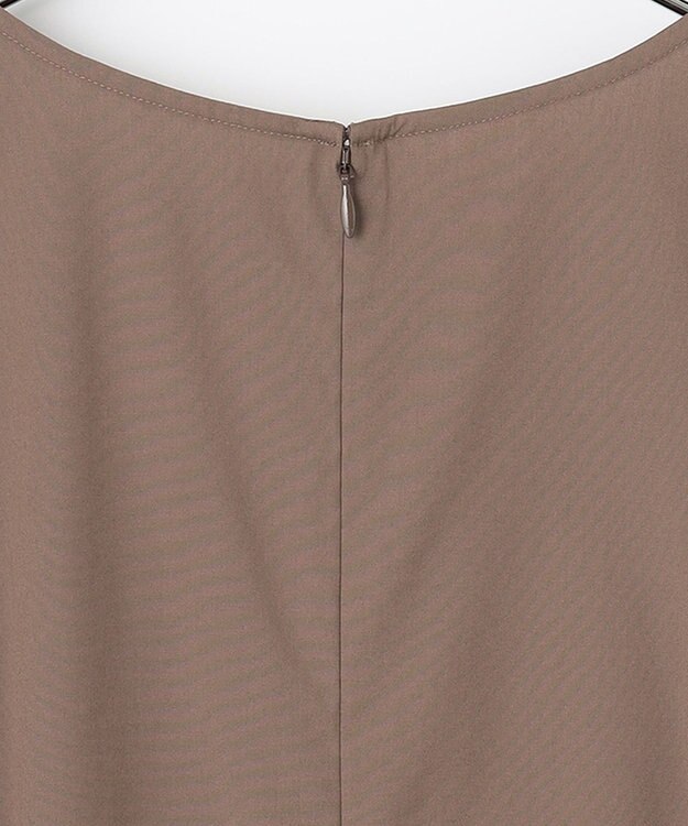 #Newans 【洗える】ピンタックベストコンビワンピース ブラウン系