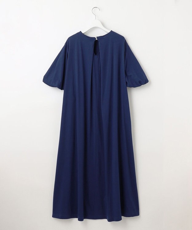 UNFILO 【吸水速乾/マシンウォッシャブル】CVC天竺 ワンピース ダルブルー系