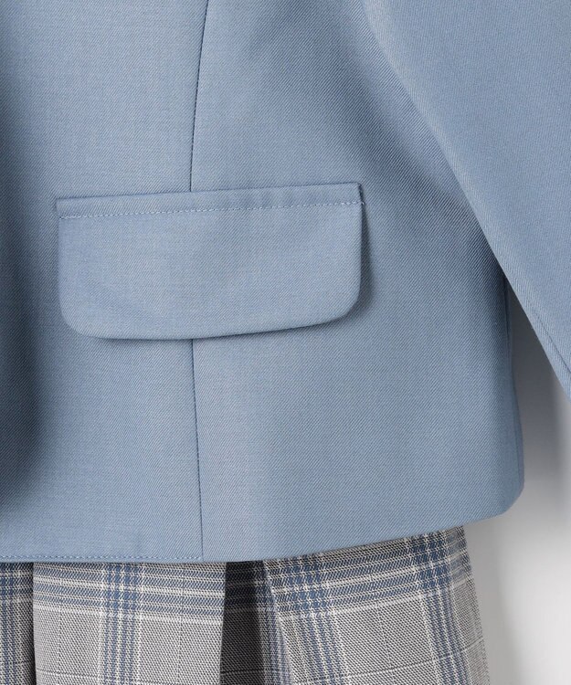 組曲 KIDS 【150-170㎝】 チェックワンピース＆T/Rジャケットセット サックスブルー