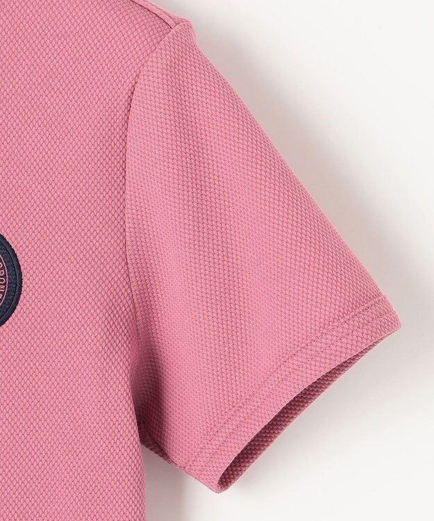 23区GOLF 【WOMEN】【WEB&一部店舗限定】ハニカムライトカノコ 半そでポロシャツ ピンク系