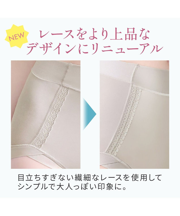 BRADELIS New York 【BRADELIS NewYork peace】　楽なのにすっぽりショーツ グレージュ