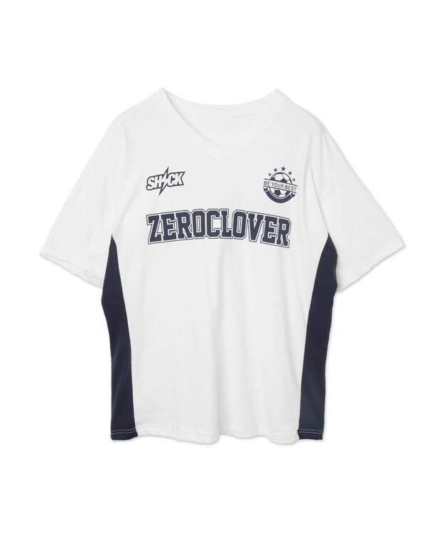 WEGO ZRCVゲームビッグTシャツ ホワイト