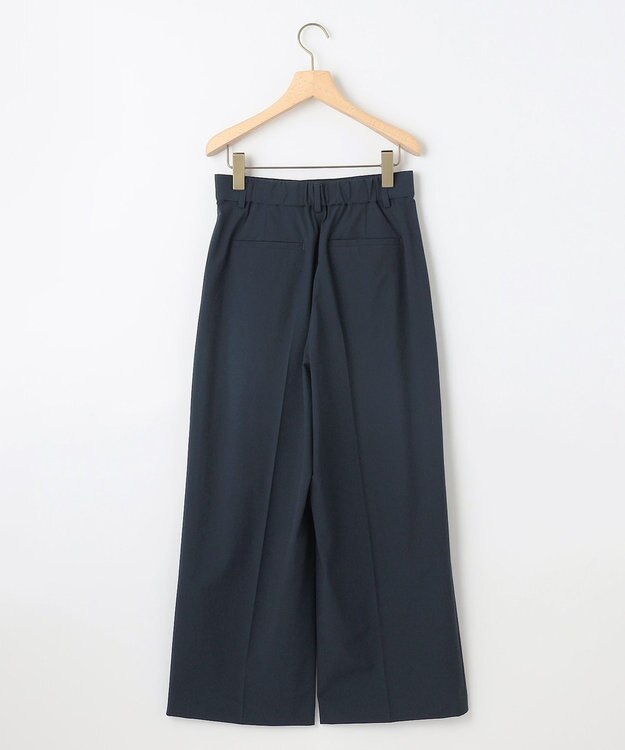 組曲 S スーパーライトストレッチ ワイドパンツ ネイビー系