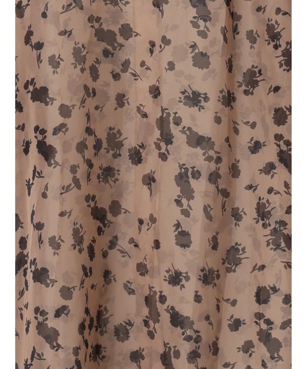 Te chichi シアーフラワーボリュームスリーブブラウス ベージュ