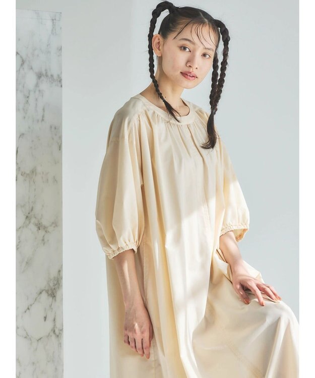 Green Parks ■ＥＳＣＡＲ　バックオープンギャザーワンピース Ivory