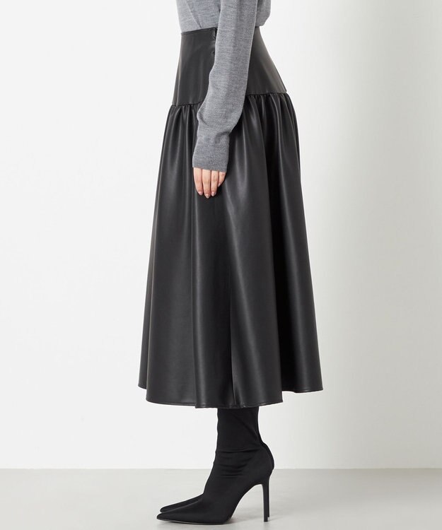 NAVE 【Nave】ヴィーガンレザー スカート ブラック系