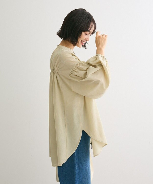 Green Parks シャーリングボリュームチュニック Olive