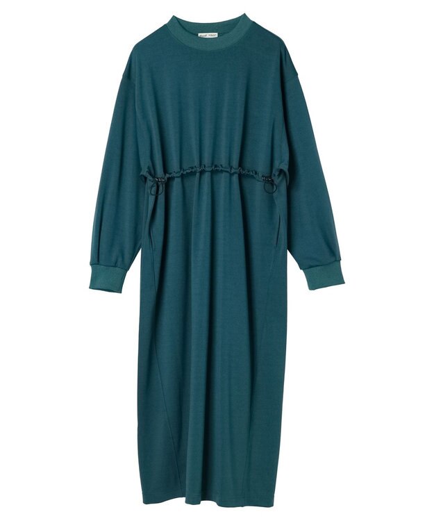 CRAFT STANDARD BOUTIQUE ポンチウエストドロストワンピース Blue
