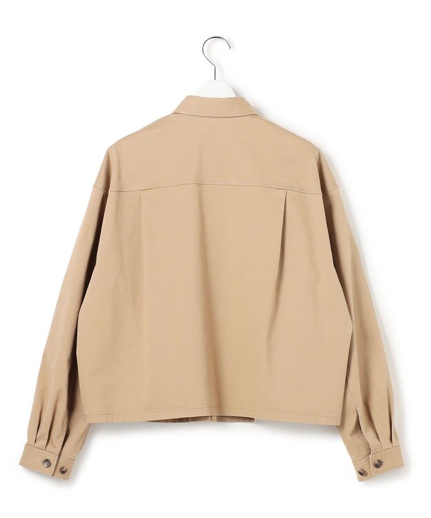 23区 L 【先行予約】ストレッチギャバ チノ ショート シャツジャケット ベージュ系