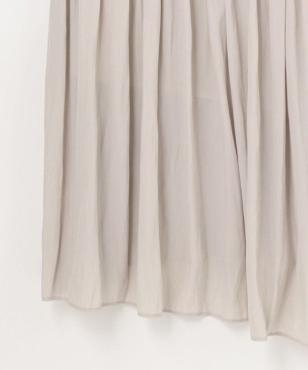 GRACE CONTINENTAL ネックレス付ティアードドレス ベージュ