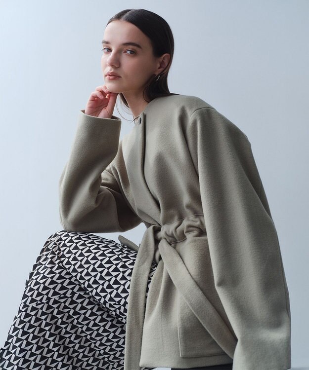 BEIGE， 【洗える】MODESTO / ジャージーストレッチIラインロングスカート Monotone