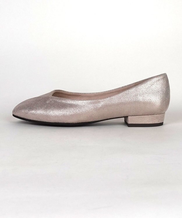 Dominic3 アシメカット パンプス ベージュ箔