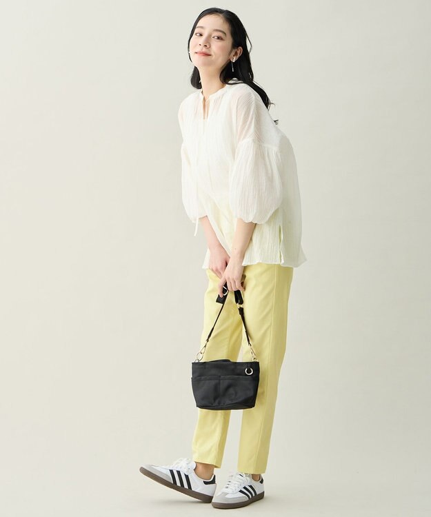 ANY L バルーンスリーブスキッパーブラウス エクリュ