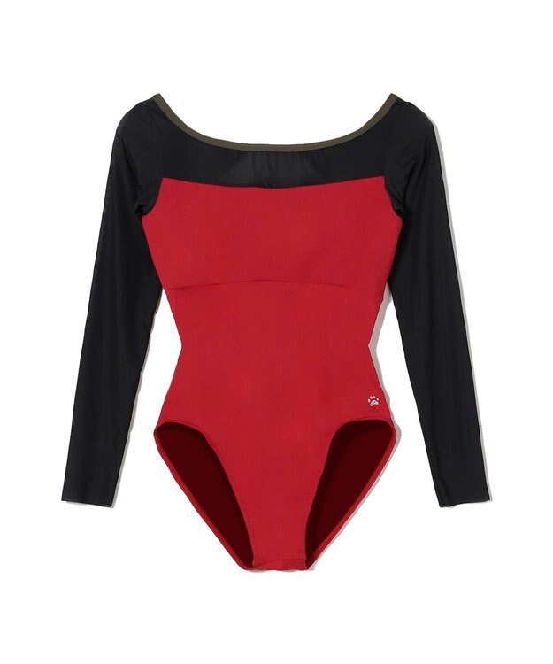 Chacott 【MADOKA SUGAI】ロングスリーブレオタード スカーレット