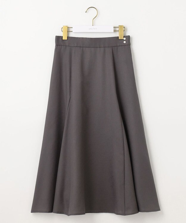 ANY SIS 【速乾・接触冷感】スムージーポリエステル フレアスカート スレート