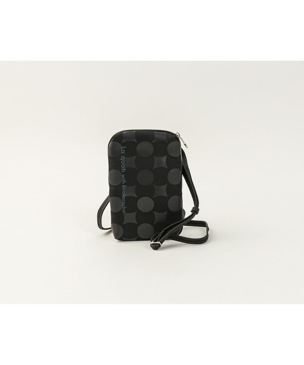 MIYABIYA La quoh with kirakaracho 南蛮七宝ベーシックプリント ミニポシェット 玄(ブラック)