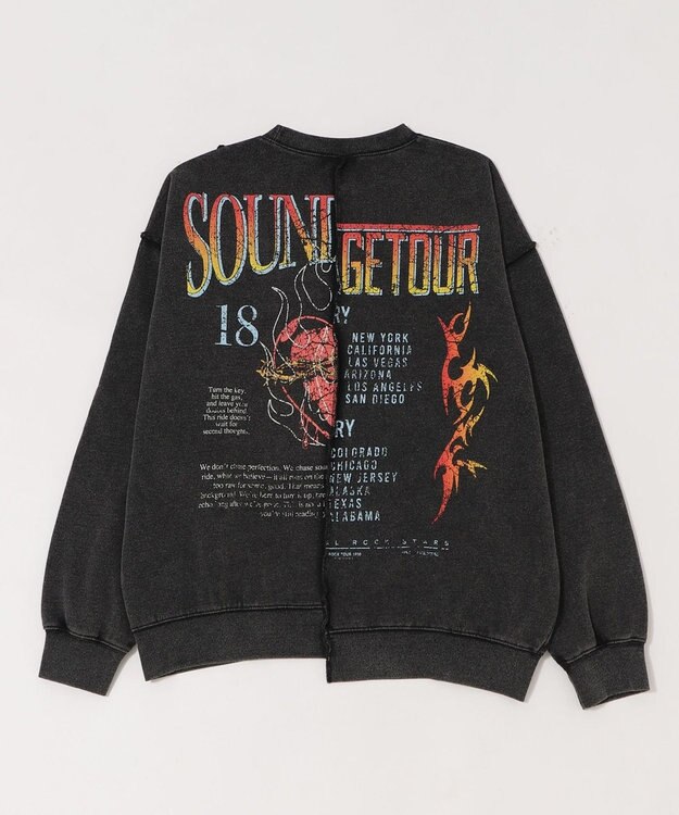 WEGO 【ユニセックス着用ITEM】ヴィンテージグラフィックドッキングプルオーバー 柄2