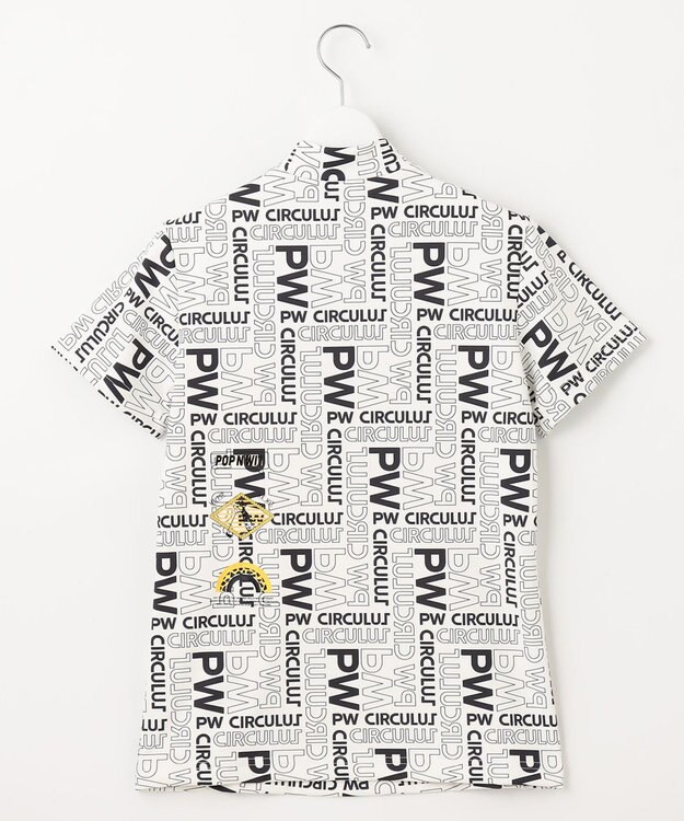 PW CIRCULUS 【UVカット / 吸水速乾 / 伸縮性抜群】【WOMEN】ＰＷロゴ＆チェックモックT ゴルフウェア レディース ホワイト系5