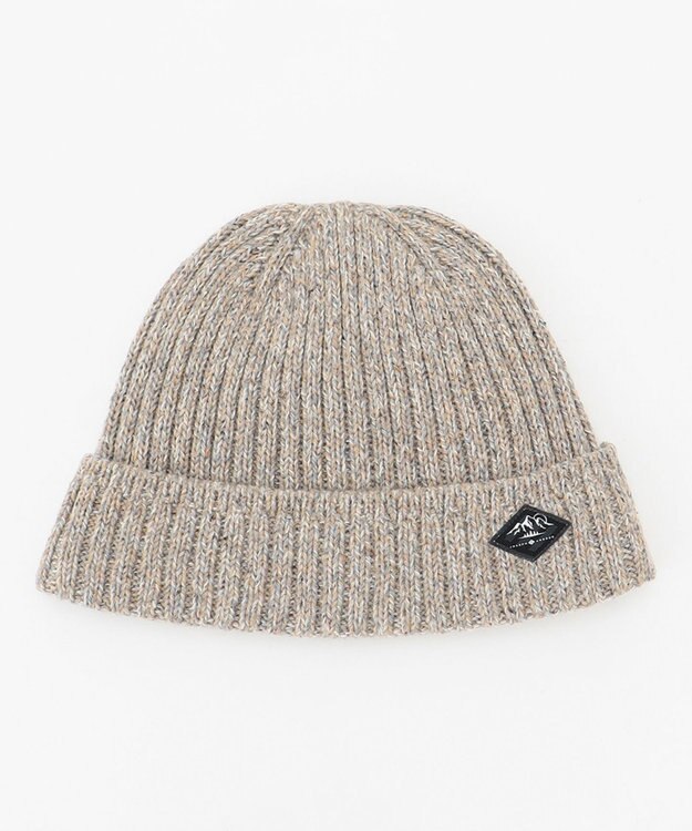 JOSEPH ABBOUD MOUNTAIN 【UNISEX】裏地付き ネップツイードニットキャップ ベージュ系