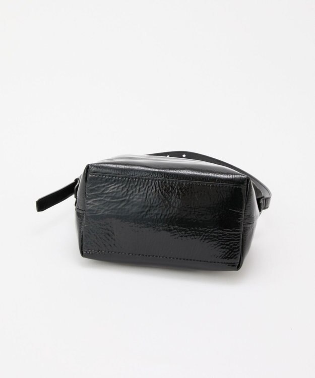 russet エナメルワンショルダーバッグ(CE-1635) Black