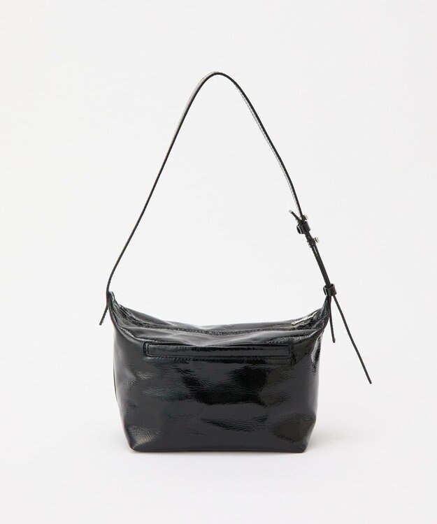 russet エナメルワンショルダーバッグ(CE-1635) Black