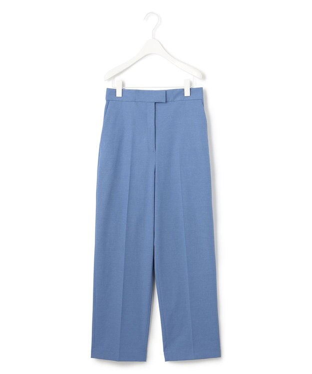 ICB 【洗える】 LooseWeave ワイドストレートパンツ スマルトブルー系