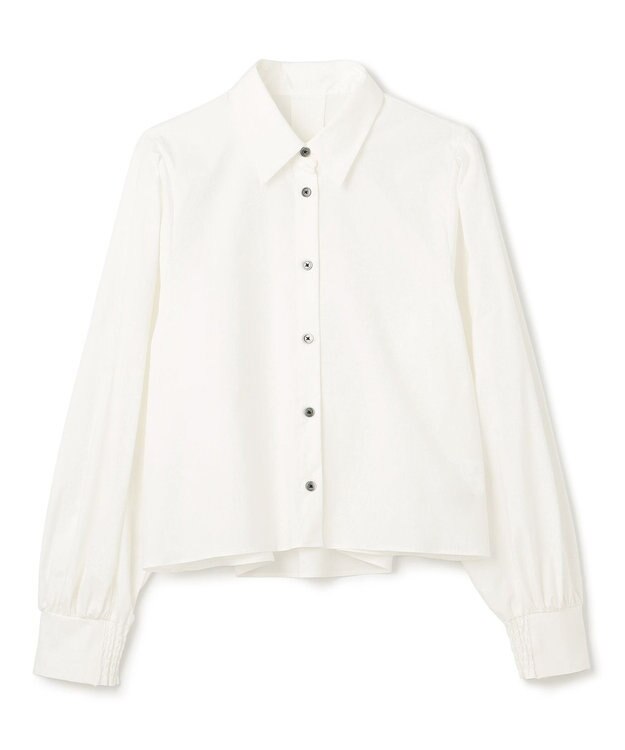 UNFILO L ボリュームスリーブ クロップドシャツ オフ