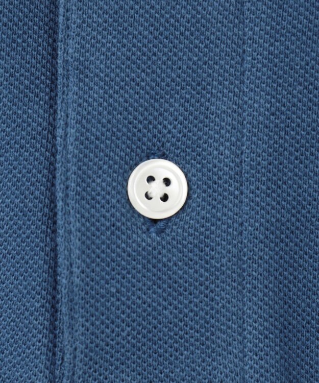 J.PRESS MEN レジメンタル ポロシャツ ブルー系