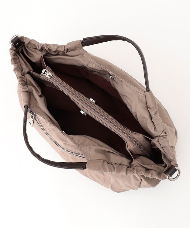 Y'SACCS 【Y’SACCS vous et】サイドギャザー2WAYトート Sサイズ ベージュ