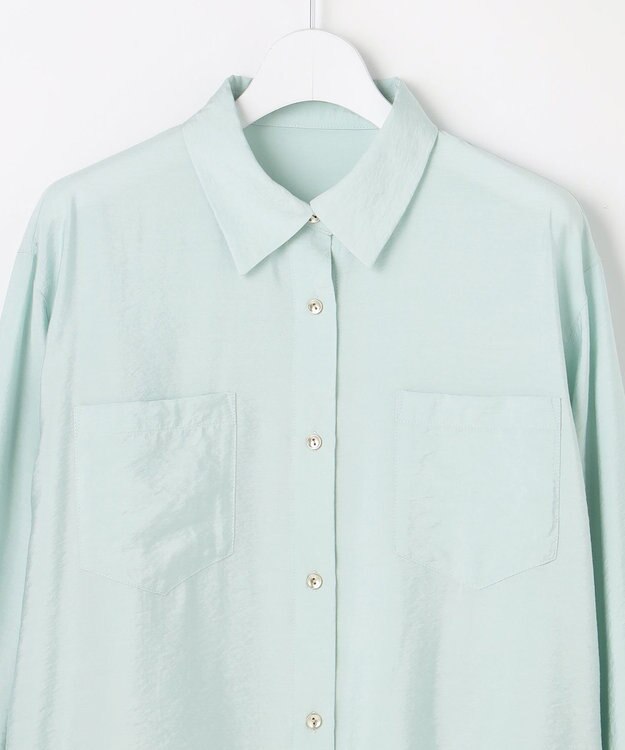 ANY SIS シアーダブルポケット シャツ ミント