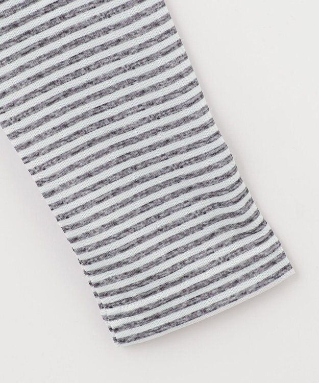 23区GOLF 【WOMEN】５０ｄカノコインナーボーダー カットソー ライトグレー系1