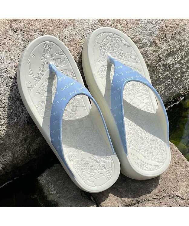 ing <ing>【3E】リカバリートングサンダル グレー