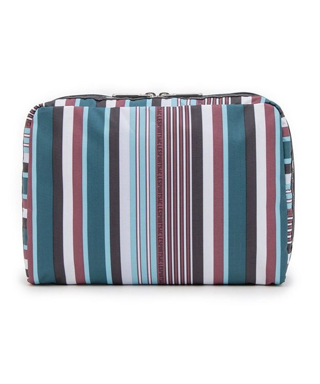 LeSportsac EXTRA LARGE RECTANGULAR COSMETIC/ファンシーストライプ ファンシーストライプ