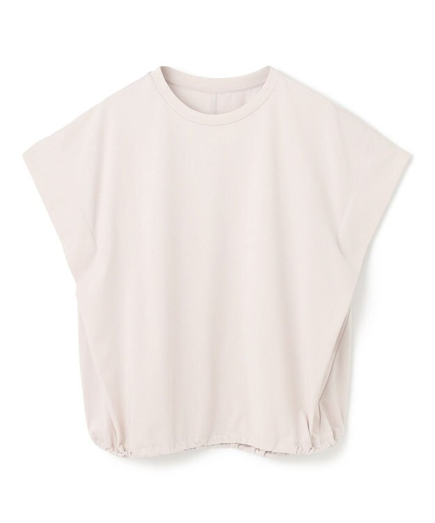 UNFILO L フレンチスリーブ ドロストTシャツ グレージュ