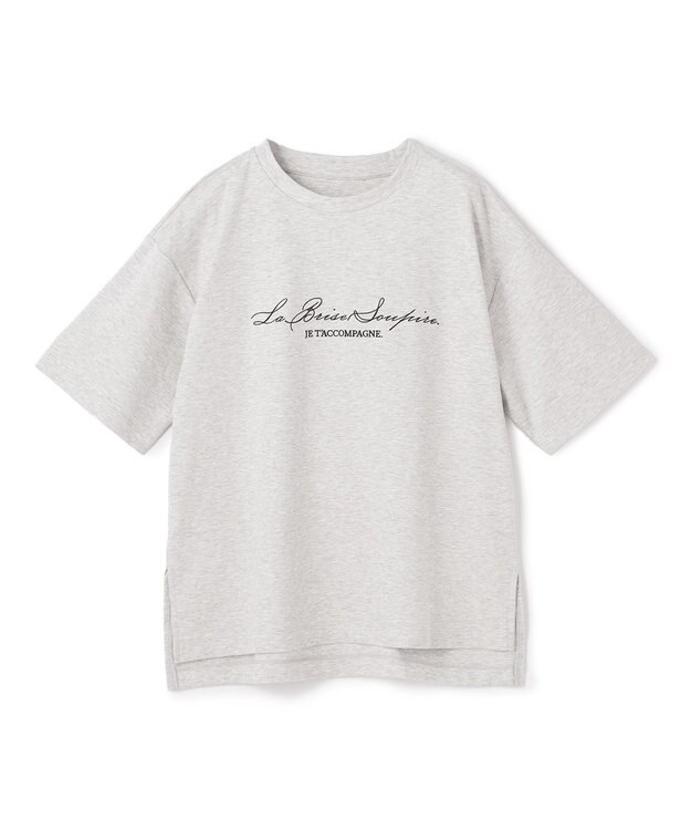 UNFILO 【VERY掲載】BEAUTY FORM-T cotton ロゴ ハーフスリーブ Tシャツ TOPグレー