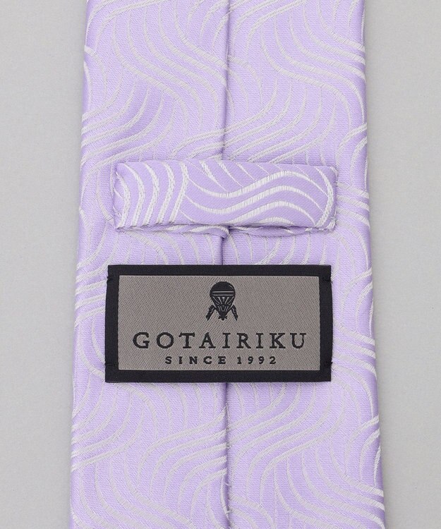 GOTAIRIKU GOTAIRIKU別注【MANTERO/マンテロ】ネクタイ_ウェイブ柄 パープル系8