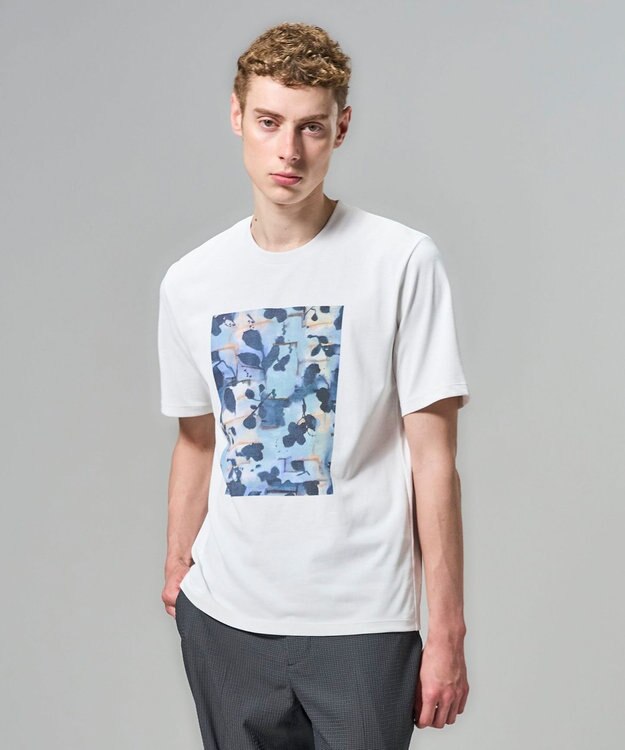 JOSEPH HOMME 【新柄】インプレッションアートＴ　クルーネックTシャツ ダルブルー系3