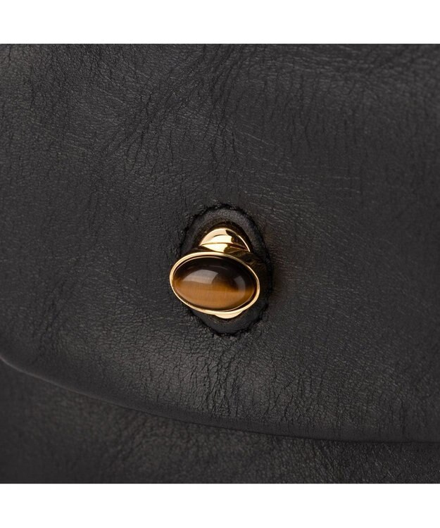 UNBILLION ペルケ perche ジェムストーンヒネリモバイルショルダー ブラック