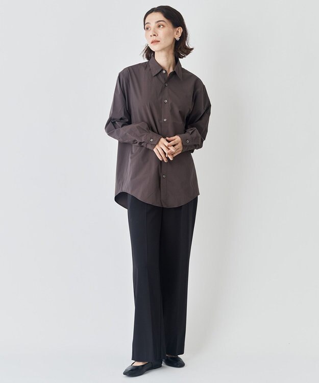 UNFILO マイビューティ ストレートパンツ ブラック