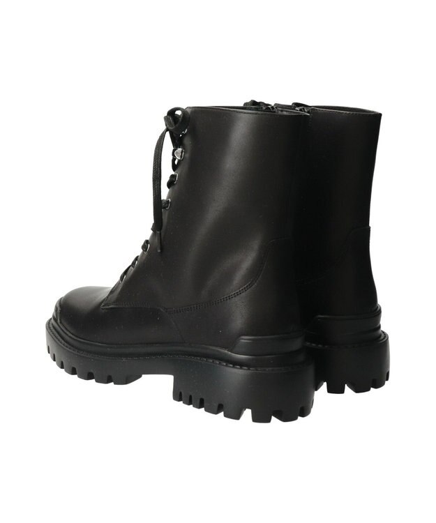 Bridget Birkin 【PARADIS COULEUR】ラウンドトウレースアップショートブーツ ブラック