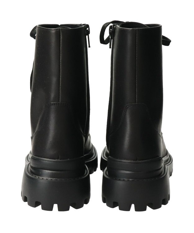 Bridget Birkin 【PARADIS COULEUR】ラウンドトウレースアップショートブーツ ブラック