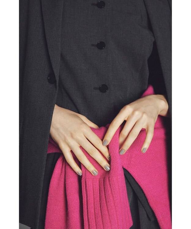 uncrave TRツイル ジレブラウス チャコール