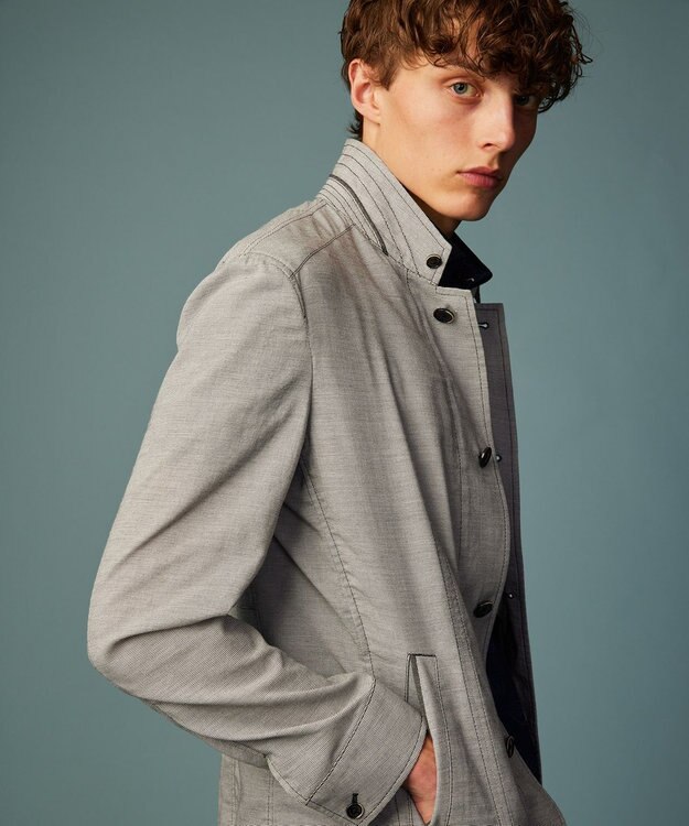 JOSEPH ABBOUD 【JAPANファブリック/軽量】ドライワッシャー ブルゾン ライトグレー系