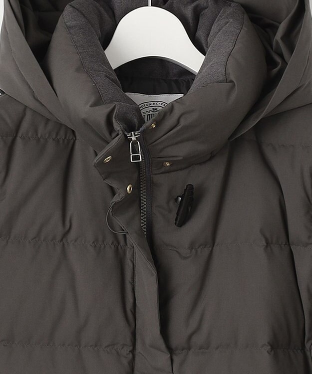 J.PRESS LADIES S ブラッシュドマルチポリ ロング ダウンコート グレー系